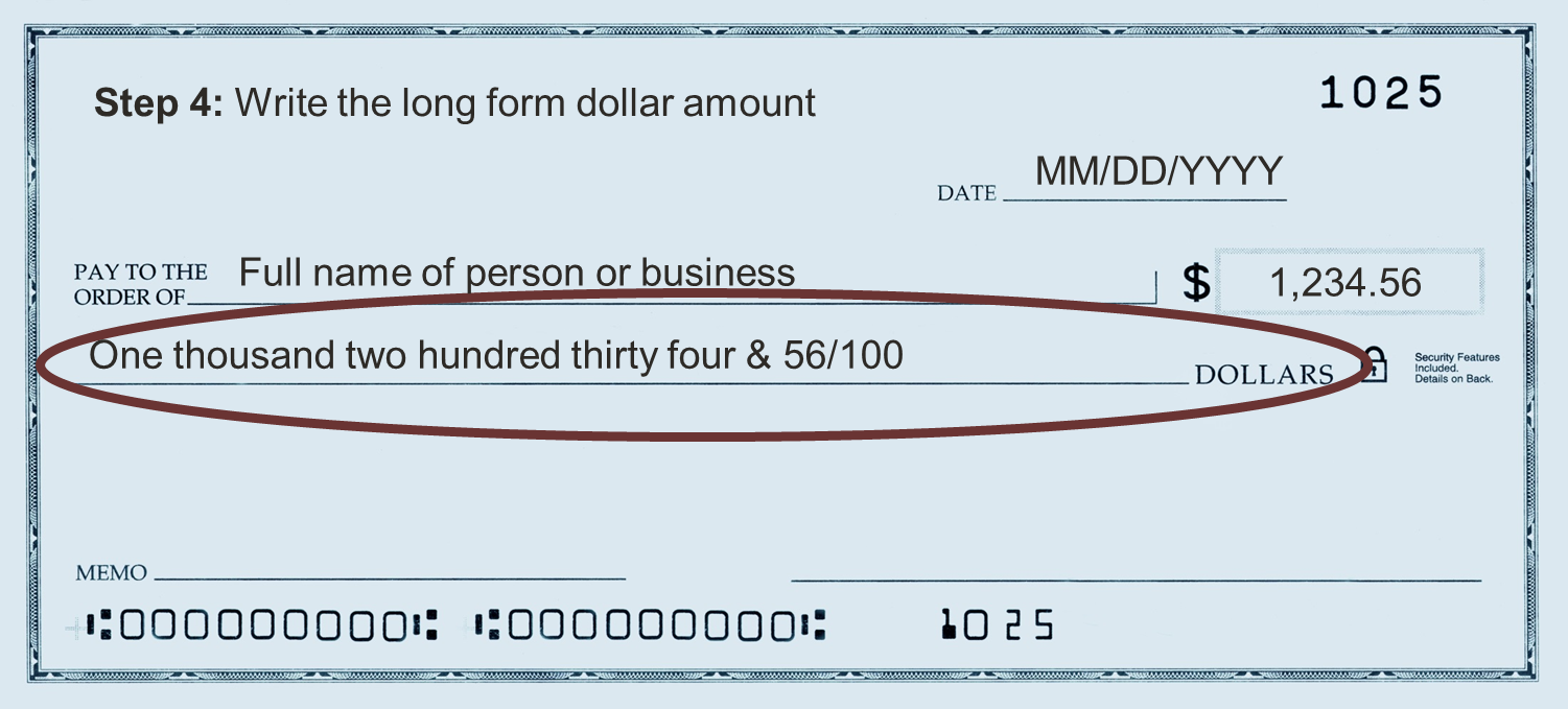 How to Write a Check